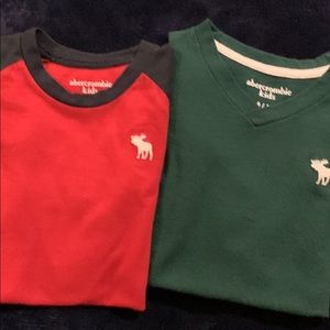 T shirts boys 9/10 Abercrombie both for the price